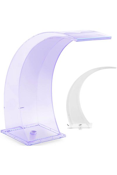UNIPRODO Pipă de scurgere cu iluminare LED 35 cm, debit de apă 303 mm