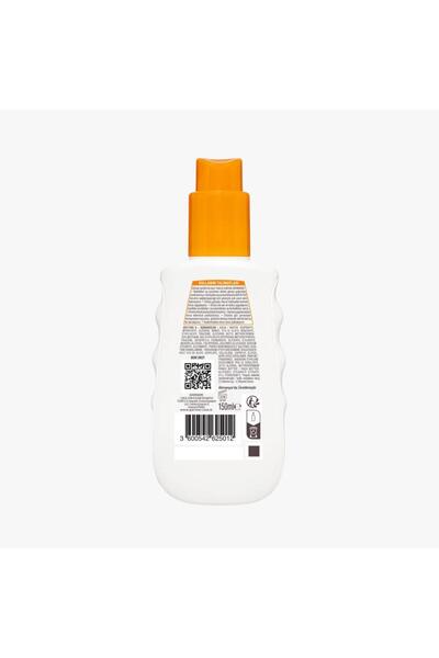 Garnier Ambre Solaire 24 Saat Nem Çok Yüksek Koruma Spreyi SPF30 150ml, Suya Dayanıklı, Yağlı His Bırakmaz