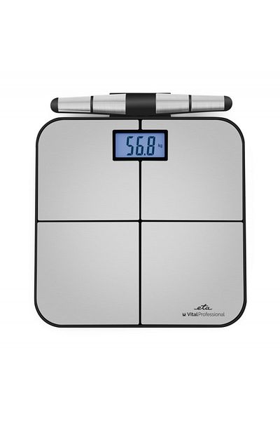 ETA Smart Scale Vital Professional 8781 90000, 180 Kg, Bluetooth, tempered glass, stainless steel
