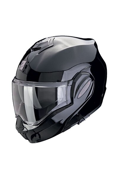 Scorpion Exo-Tech Evo Pro Çene Açılabilir Motosiklet Kaskı Metalik Siyah