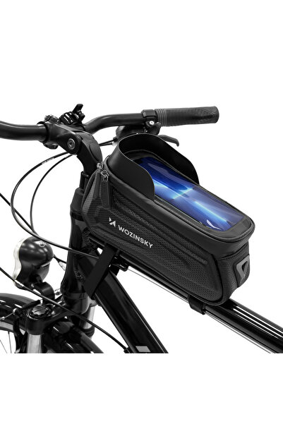 WOZINSKY Toba rowerowa na ramę z etui na phone 1.7 l черен