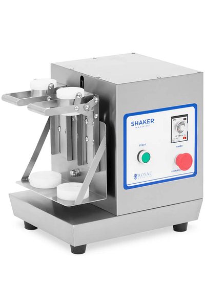Royal Catering Shaker de bar pentru cocktailuri, mixer dublu, 2 x 0,75 l, 240 rpm - argintiu