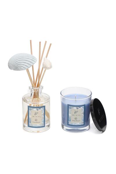 Missi Clean Breeze Oda Kokusu ve Vegan Mum Hediye Seti