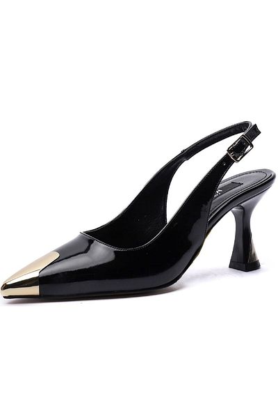 KUUM LONDON K14524213 Black Patent Leather Premium Women's Shoes