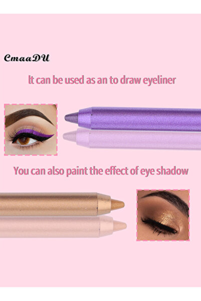 cmaadu 12 Colors Eyeliner Set with Two Pencil Sharpener, All in One Eye Makeup Gift Kit