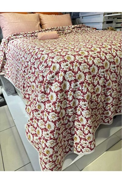 KIZILELMADA Flower Patterned Single Pique – 160X240 cm | Elegant, Spacious and Comfortable Choice