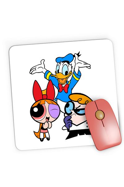 OEM Mousepad Gaming The Powerpuff Girls Donald Dexter Genius Science, 21x19 cm