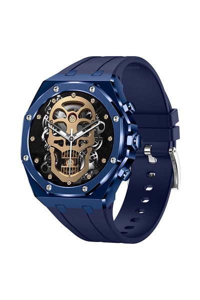 OEM TWINKLER® Smartwatch TKY-AK68, Men's Bluetooth 5.2, Health Monitoring, 1.43" HD Display, Blue