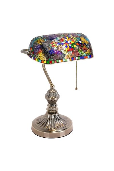 BLA BLA FOAM Desk Lamp, Multicolor Mosaic Glass, Vintage