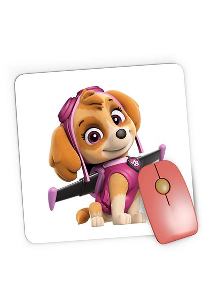 OEM Mousepad Gaming Paw Patrol Skye Illustration Cockapoo Puppy, 21x19 cm