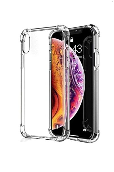 Caseji İphone X / XS Uyumlu Anti Shock Köşeleri Darbe Emici Airbag Şeffaf Tel...