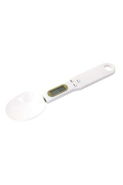 OEM Cântar digital cu lingură și afișaj LCD, capacitate 500g, alb