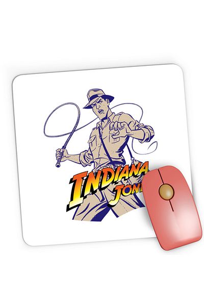 OEM Mousepad Gaming Indiana Jones American Dr. Henry Walton Archaeology, 21x19 cm