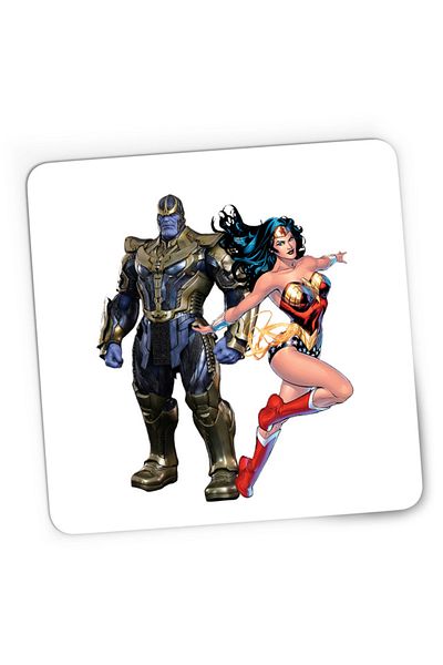 OEM Mousepad Gaming Thanos Wonder Woman Hero Villian Star, 21x19 cm