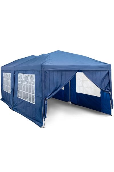 UNIPRODO Cort pavilion de grădină cu pereți impermeabili 3 x 6 m