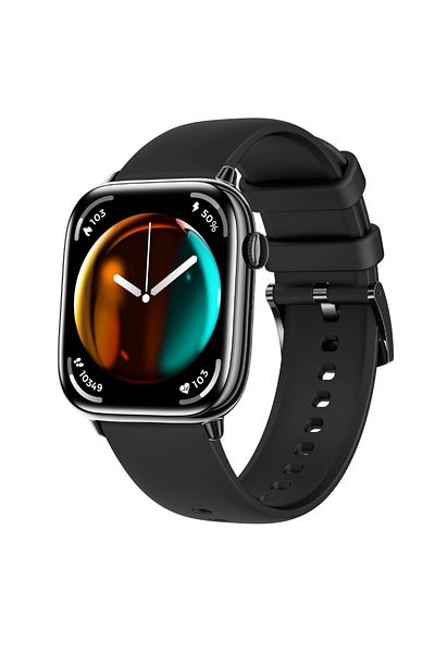 OEM TWINKLER® Smartwatch, Unisex, AMOLED Display, Bluetooth 5.3, Health & Fitness Tracker, Black