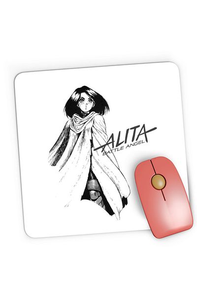OEM Mousepad Gaming Battle Angel Alita Gally Genos Makoto Ghost Shell Mecha, 21x19 cm