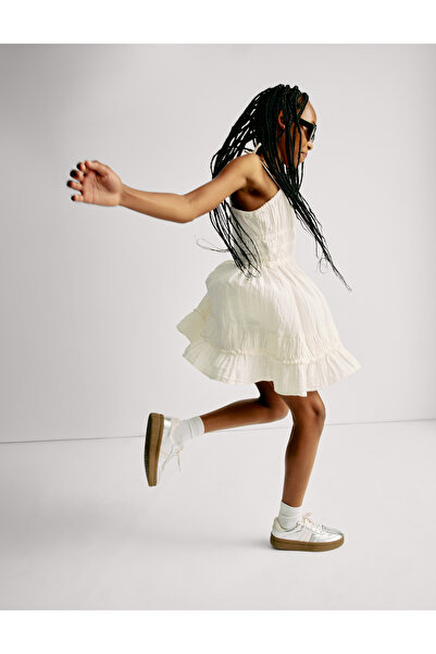 Marks & Spencer Saf Pamuklu Elbise (6-16 Yaş)