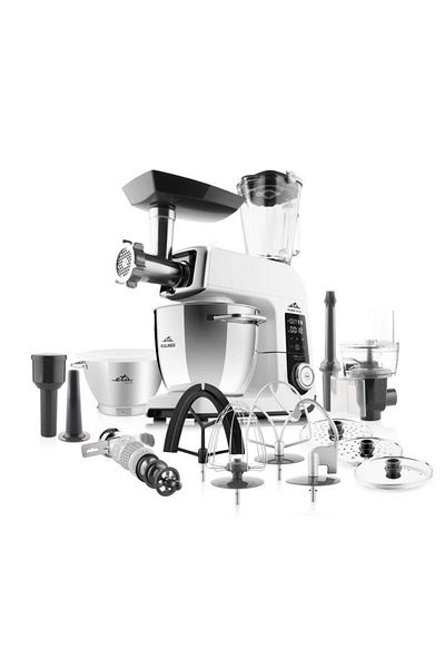 ETA Robot de bucătărie Gratus Kuliner II Origin 2038 90000, 1700 W, bol de 6,7 l + 3,5 l, design complet metalic