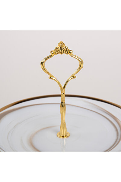 LA MESA Honey Marble 2 Tier Cake Stand