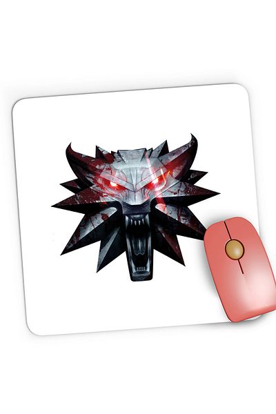 OEM Mousepad Gaming The Witcher Hunter Video Card Game Wolf Shadow, 21x19 cm