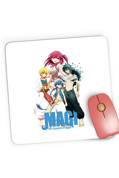 OEM Mousepad Gaming Magi The Labyrinth of Magic Alladin Friends Anime, 21x19 cm