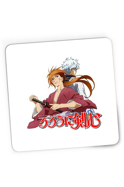 OEM Mousepad Gaming Rurouni Kenshin Gintoki Kenshin Back, 21x19 cm