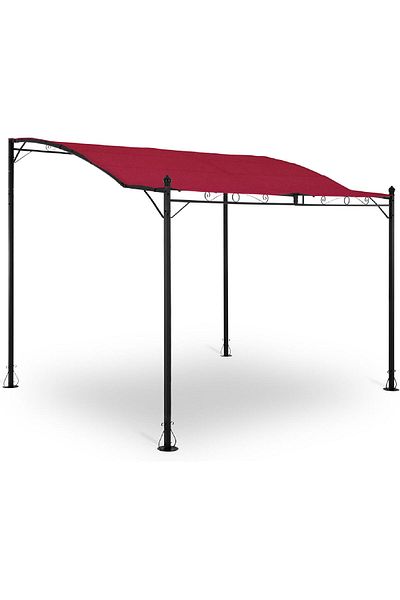 UNIPRODO Zadaszenie ogrodowe altana wolnostojąca 2.6 x 3 x 2.5 m czerwona