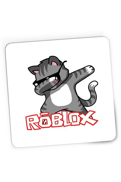 OEM Mousepad Gaming Roblox Cat Kitten Fortnite Dab Vip, 21x19 cm