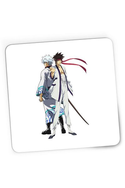 OEM Mousepad Gaming Rurouni Kenshin Sanosuke Gintoki Samurai, 21x19 cm