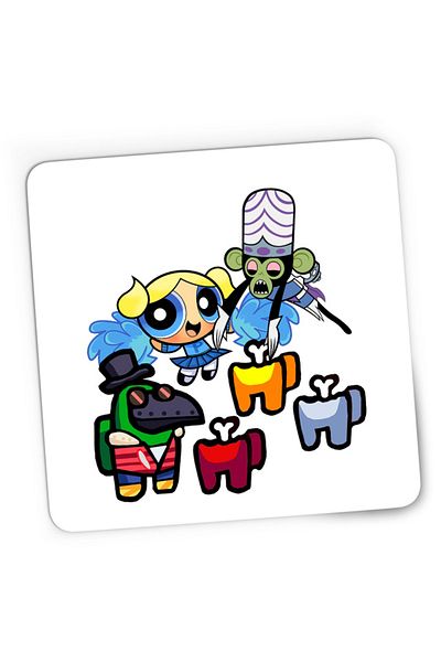 OEM Mousepad Gaming Among Us Impostor Character Wonder Mojo Jojo Bubble, 21x19 cm