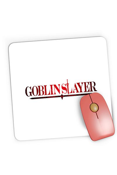 OEM Mousepad Gaming Goblin Slayer Logo Kumo Kagyu Light Novel Anime Manga, 21x19 cm