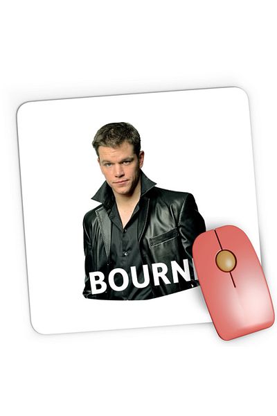 OEM Mousepad Gaming Bourne Matt Damon Celebrity Identity Theatrical Films, 21x19 cm