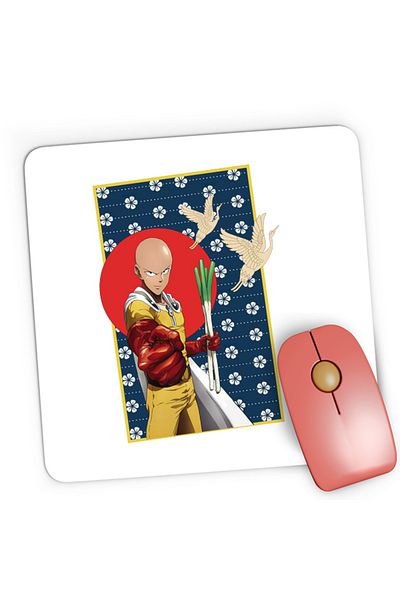 OEM Mousepad Gaming One-Punch Man Japanese Pattern Flag Bird, 21x19 cm