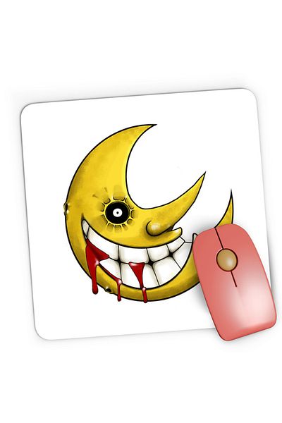 OEM Mousepad Gaming Soul Eater Moon Smile Blood Horror, 21x19 cm