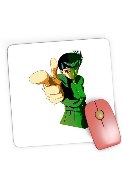 OEM Mousepad Gaming Yu Yu Hakusho Yusuke Doki Doki Magic Order Shinigami, 21x19 cm