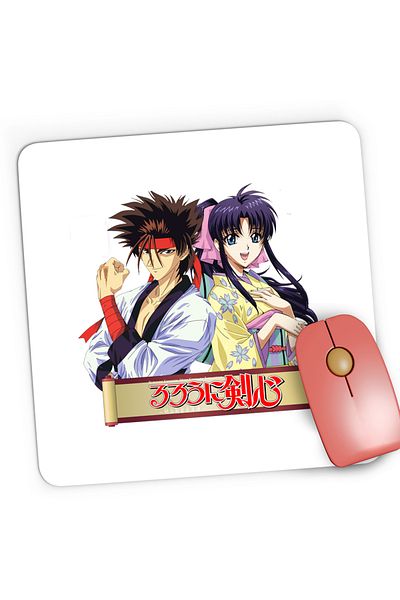 OEM Mousepad Gaming Rurouni Sanosuke Kaori Nobuhiro Watsuki, 21x19 cm