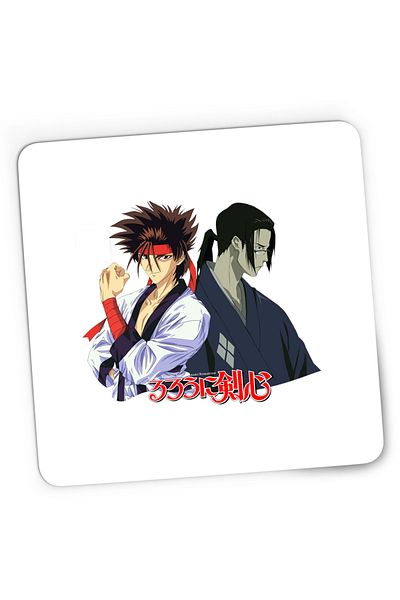 OEM Mousepad Gaming Rurouni Kenshin Sanosuke Jin Duo Anime, 21x19 cm