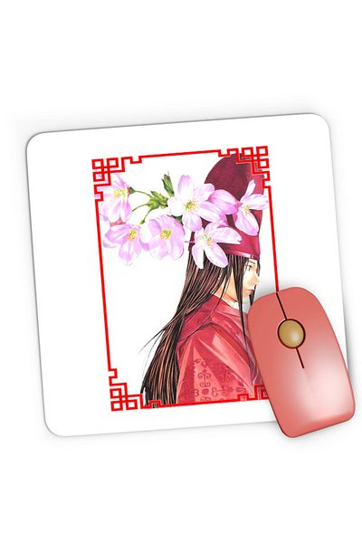 OEM Mousepad Gaming Hikaru no Go Fujiwara no Sai Master of Go Kimono Japan, 21x19 cm