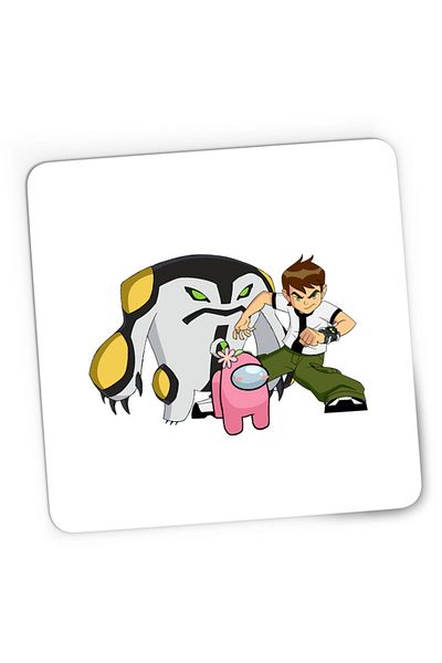 OEM Mousepad Gaming Among Us Flower Cute Ben 10 Monster Transform Teen, 21x19 cm