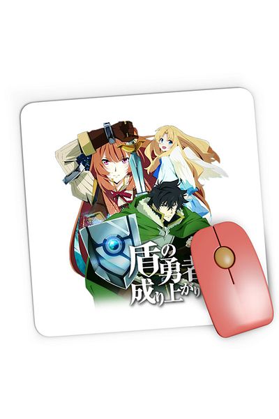 OEM Mousepad Gaming Rising of the Shield Hero Naofumi Raphtalia Filo Drama Fantasy, 21x19 cm