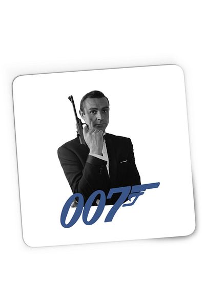 OEM Mousepad Gaming James Bond 007 Logo Vintage Old Movie Alpha, 21x19 cm