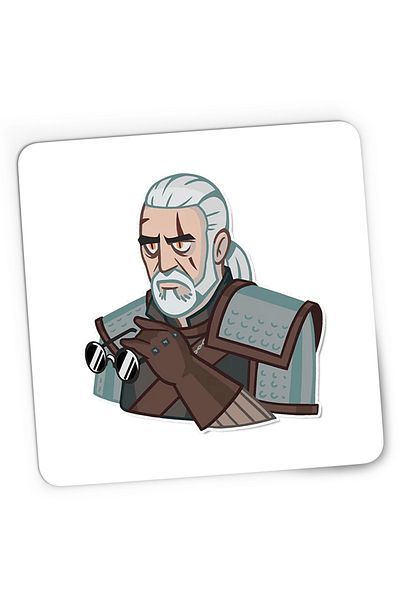 OEM Mousepad Gaming The Witcher Andrzej Sapkowski Wild Hunt Video Game, 21x19 cm