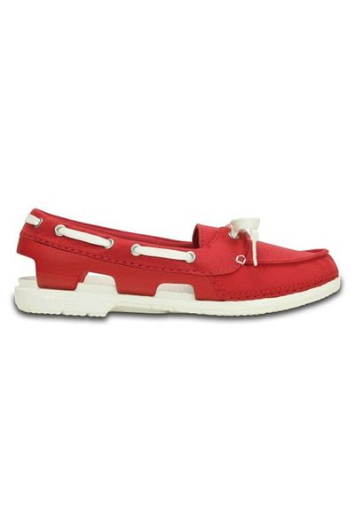 Crocs Pantofi sport pentru bărbați Beach Line Hybrid, culoare roșie - piper/alb, mărimea 42-43 EU - W11 US