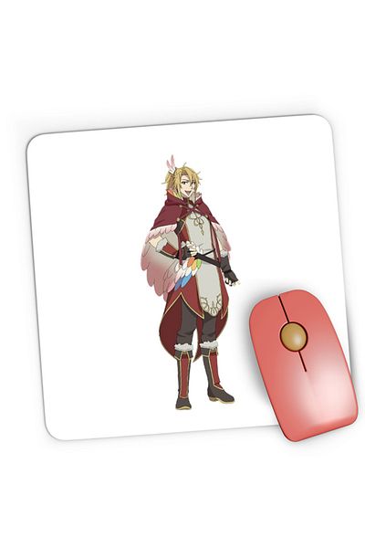 OEM Mousepad Gaming Rising of the Shield Hero Motoyasu Polearm Weapon Otaku Knight, 21x19 cm
