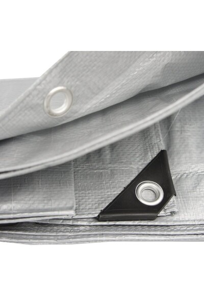 PROCART Universal tarpaulin 3x3 m, 210g/sqm, waterproof, UV+ protection, steel mesh, PE