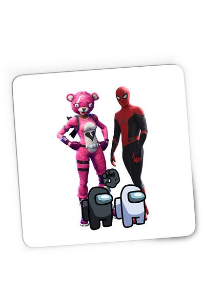 OEM Mousepad Gaming Fortnite Pink Rabbit Skin Easter Event Spiderman Cool, 21x19 cm