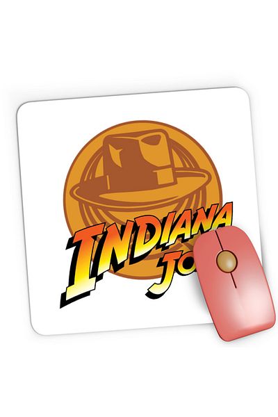 OEM Mousepad Gaming Indiana Jones Logo TV Series Cool Savana Texas US, 21x19 cm