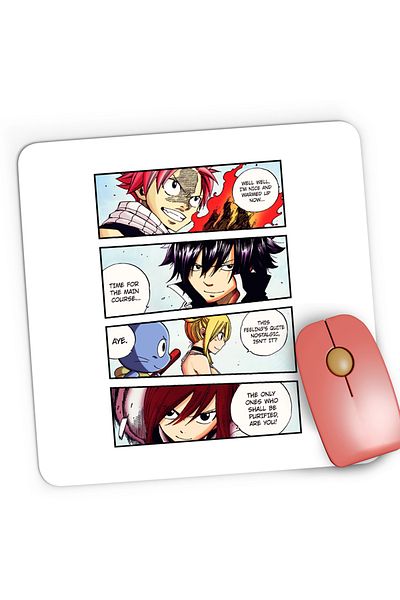 OEM Mousepad Gaming Fairy Tail Manga Best Otaku Panel, 21x19 cm