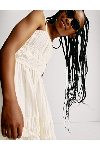 Marks & Spencer Saf Pamuklu Elbise (6-16 Yaş)